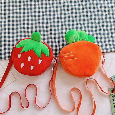 #ad Girls Carrot Strawberry Crossbody Chain Shoulder Bag Cartoon Cute Fruit Fashion $10.51
