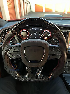 #ad #ad Racing Steering Wheel LED Carbon Fiber For Jeep Grand Cherokee SRT Dodge Charger $488.00