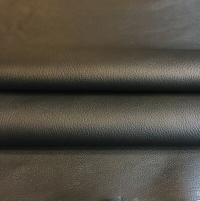 #ad Black Genuine Leather Hides Textured Fabric Upholstery Material DIY Craft Fabric $44.50