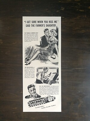 #ad Vintage 1939 Barbasol Shaving Cream Original Ad 622 $6.29