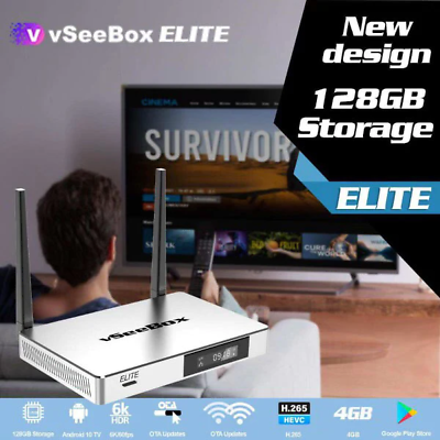 #ad 2024 vSeeBox Elite 6K Latest Version TV Box Media Player With Voice Command $399.00
