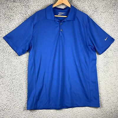#ad Nike Golf Polo Shirt Men’s XL Performance Dri Fit Swoosh Logo Polyester Collared $17.77
