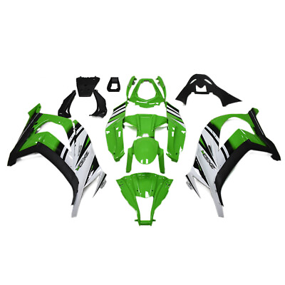#ad Fairings for 2011 12 13 2014 2015 Ninja ZX10R Kawasaki Green White ABS Bodywork $369.95