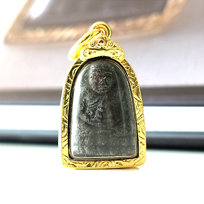 #ad Legend Buddha Thai Amulet Phra LP.Tuad Wat Huay Mongkol Neur Varn Talisman Lucky $23.50