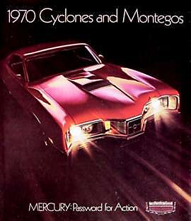#ad 1970 Mercury Cyclone SPOILER Montego GT Brochure HUGE $22.00