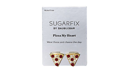 #ad Sugarfix By Baublebar Pizza My Heart Earrings $8.99