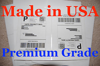 #ad 200 Round Corner Shipping Labels Made in USA Self Adhesive USPS UPS FED 8.5 x 11 $17.99