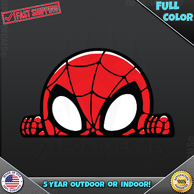 #ad Spider Man Peeking Peek Peekabo Peekers VINYL DECAL STICKER 230 $5.49