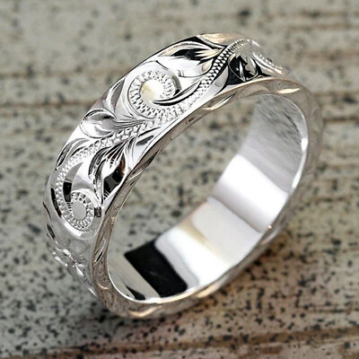 #ad Elegant 925 Silver Plated Ring Women Band Jewelry Party Gift Ring Sz 6 10 C $2.48