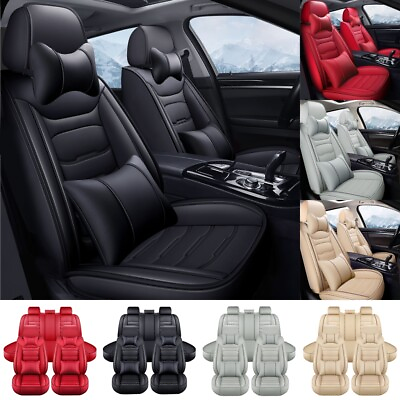 #ad For Hyundai Tucson Accent Sonata Elantra Premium PU Leather Auto Car Seat Covers $85.40