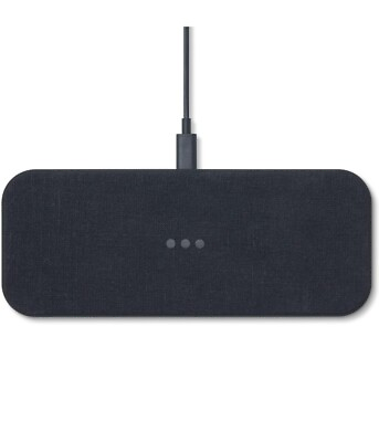 #ad Courant Catch:2 5 Coil Wireless Dual Charging Pad Belgian Linen $49.99