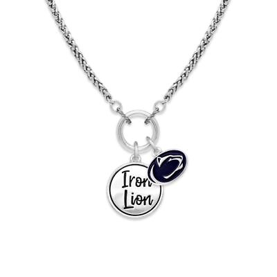 #ad Penn State Nittany Lions Iron Lion Twist and Shout Silver Necklace Jewelry PSU $22.49