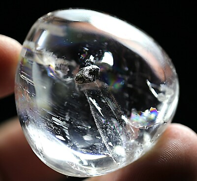 #ad 196ct Rare NATURAL Clear tourmaline Crystal Polished $59.99