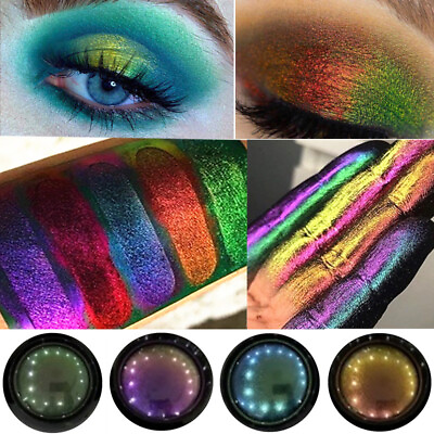 #ad Chrome Eyeshadow Chameleon Glitter Eye Shadow Mirror Shimmer Powder Cosmetics . $2.65
