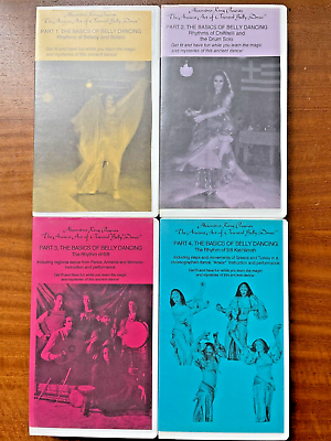 #ad Alexandra King Ancient Art of Belly Dancing VHS Tapes Set Parts 1234 1988 92 $39.99