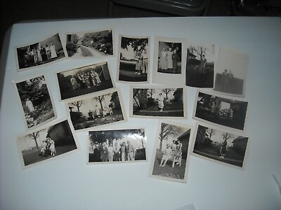 #ad Lot Of 15 Vintage Antique Photos Black amp; White Family Snapshots From 30s to 50s $14.95
