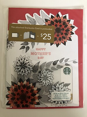 #ad Starbucks USA Happy Mother#x27;s Day 2014 Gift Card amp; Envelope HTF RARE MINT NO BAL $13.99
