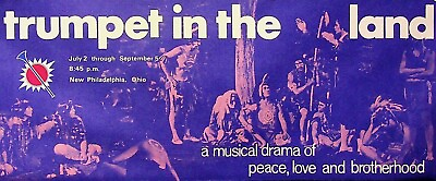 #ad VINTAGE TRUMPET IN THE LAND A MUSICAL DRAMA PEACE LOVE AND BROTHERHOOD BROCHURE $11.96