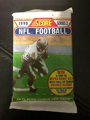 #ad VINTAGE 1990 SCORE SERIES 2 NFL FOOTBALL CARD PACK 16 CARDS PER MULTI DISCOUNT $3.99