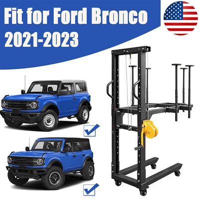 #ad Soft Topamp; Front And Rear Bumper Tool Movable Holder Lift For Bronco Wrangler 97 $699.99