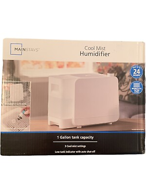 #ad NEW White Cool Mist Humidifier 1 gallon $29.95