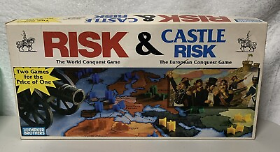 #ad Risk amp; Castle Risk Two Board Games Price of One Parker Brothers 1990 Complete $21.25