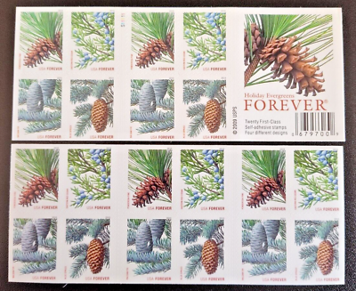 #ad Scott# 4481b 2010 Holiday Evergreens Forever Booklet of 20 Mint NH $13.45
