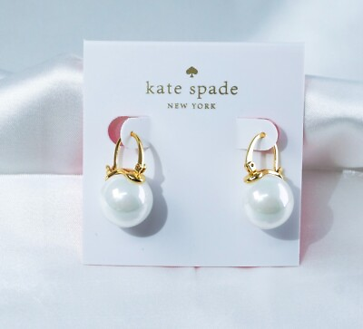 #ad kate spade white Pearl Earrings New $15.99
