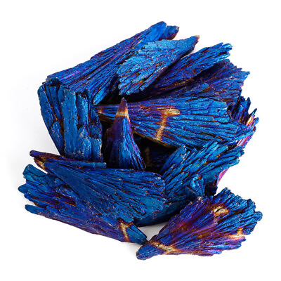 #ad Natural Stones Crystal Blue Color and Minerals Titanium Aura Quartz Tail Dec; Bh $1.61