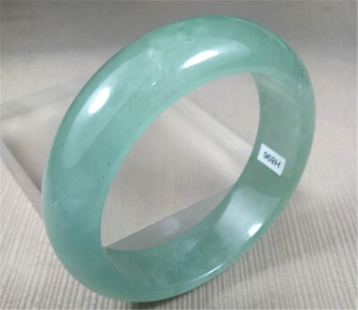 #ad 59.6mm Natural Ice Green Ancient Jadeite Jade Bracelet Bangle Emerald Bracelets $159.00