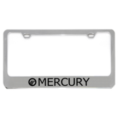 #ad Chrome Mercury Logo with Word License Plate Frame Official Licensed $34.95