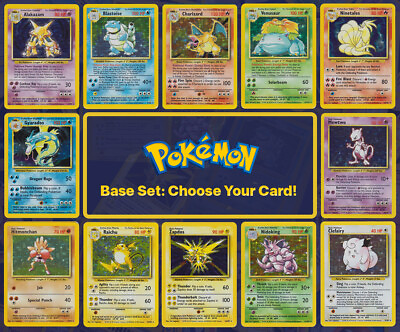 #ad 1999 Pokemon Base Set: Choose Your Card All Cards Available 100% Authentic $149.95