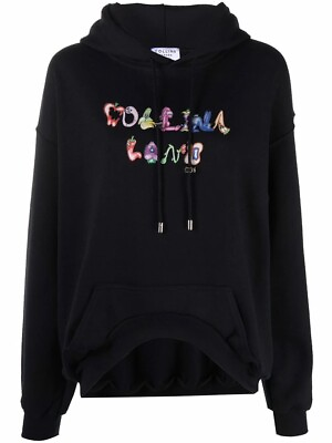 #ad Collina Strada Land Logo Hem Hoodie Black Sweatshirt M Gucci Vault Collection $100.00