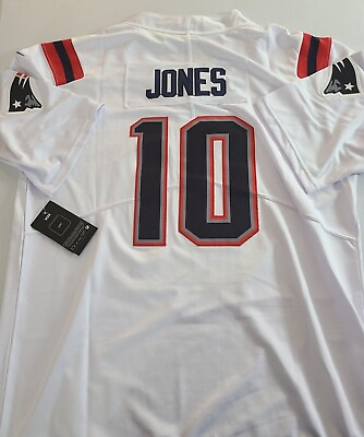 #ad Patriots Jersey #10 Mac Jones Men NWT Stitched White Sizes MXL2XL3XL *NEW* $19.99