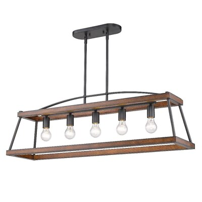 #ad 5 Light Linear Pendant in Durable style 12.25 Inches high by 40 Inches $348.95