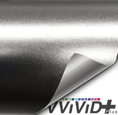 #ad VVivid 2020 VVivid Satin Chrome Titanium Vinyl Car Wrap Film V282 $1.99