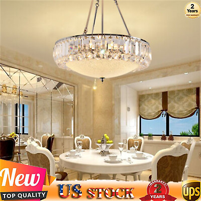 #ad Modern Luxury Crystal Chandelier Pendant Lamp Lighting Decor Ceiling Fixtures US $65.55