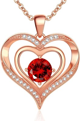#ad 🔥 Heart Necklace Romantic Jewelry Gifts Anniversary Birthday 18K Gold Plated🔥 $19.77