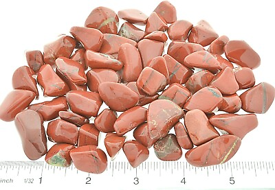 #ad 10 Red Jasper 15 20mm Healing Crystals Tumbled Stones Astral Travel Protection $4.24