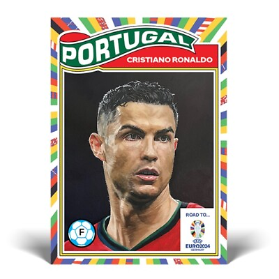 #ad Topps NOW UCL Living Set ROAD TO EUROS #1 CRISTIANO RONALDO PORTUGAL PRESALE $5.75