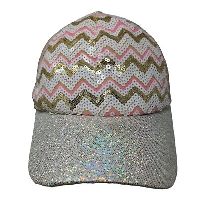 #ad Unbranded Girl Snapback Mesh Back Hat Multicolor Adjustable 100% Polyester Bling $20.00
