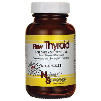 #ad Natural Sources Raw Thyroid 60 Caps $16.40