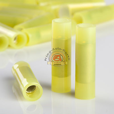 #ad NEW Seamless Nylon Insulated Butt Connectors Yellow12 10 Gauge 100 Pack $21.16