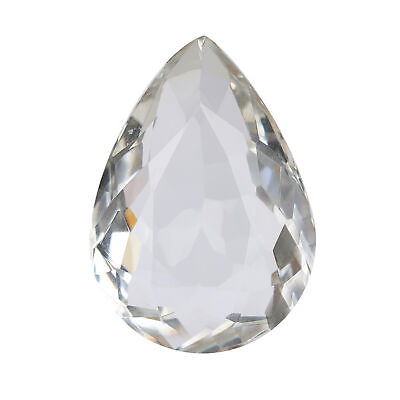 #ad White 100 Carat Pear Long Shape Topaz Lab Created Hydrothermal for Statement $12.59