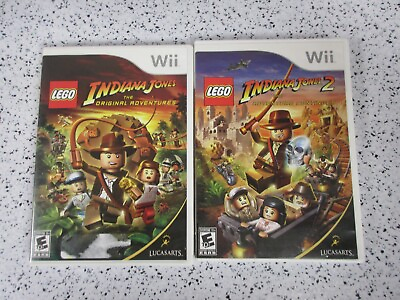 #ad Lego Indiana Jones 1 amp; 2 : The Original Adventures amp; Adventure Continues WII $19.99