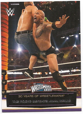 #ad 2014 Topps WWE Road to Wrestlemania 30 Years of #56 The Rock John Cena $1.69