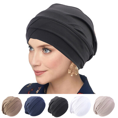 #ad Womens Cancer Hat Chemo Cap Muslim Hair Loss Head Scarf Turban Head Wrap Cover * $3.80