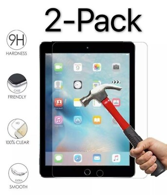 #ad {2 Pack} HD Clear Tempered Glass Screen Protector For iPad 10.2 7th 8th 9th Gen $7.47