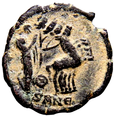 #ad Divus Constantine I died 337 Æ Quadriga Hand of God SMANE Bold Roman Coin wCOA $65.57