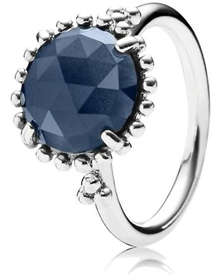 #ad *New* PANODRA MIDNIGHT STAR Blue Crystal Ring with $44.99